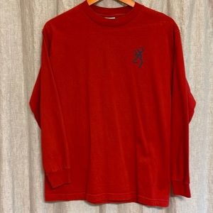 Medium like new Browning graphic shirt deep red